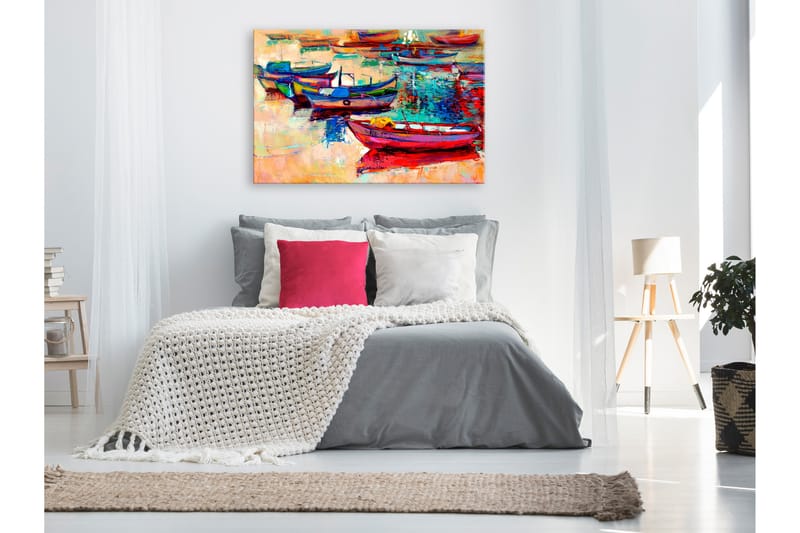 Tavle Boats (1 Part) Wide 90X60 - Artgeist sp. z o. o. - Innredning - Bilder & kunst - Lerretsbilder