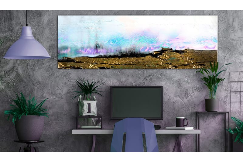 Tavle Burned Fields (1 Part) Narrow 150X50 - Artgeist sp. z o. o. - Innredning - Bilder & kunst - Lerretsbilder