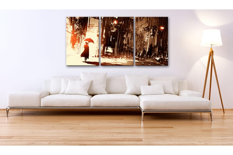 Tavle City In The Rain 120X60 - Artgeist sp. z o. o. - Innredning - Bilder & kunst - Lerretsbilder