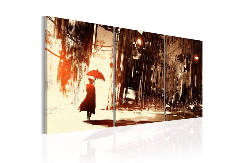 Tavle City In The Rain 60X30 - Artgeist sp. z o. o. - Innredning - Bilder & kunst - Lerretsbilder