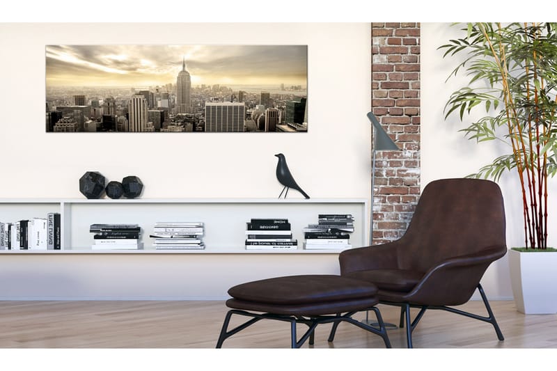 Tavle City In The Sun 120X40 - Artgeist sp. z o. o. - Innredning - Bilder & kunst - Lerretsbilder