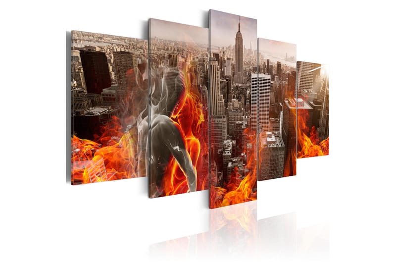 Tavle City Of Love 200X100 - Artgeist sp. z o. o. - Innredning - Bilder & kunst - Lerretsbilder