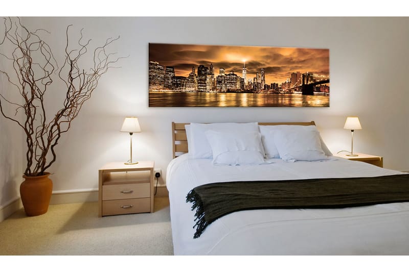 Tavle City Of The Setting Sun 120X40 - Artgeist sp. z o. o. - Innredning - Bilder & kunst - Lerretsbilder