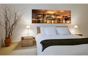 Tavle City Of The Setting Sun 135X45 - Artgeist sp. z o. o. - Innredning - Bilder & kunst - Lerretsbilder