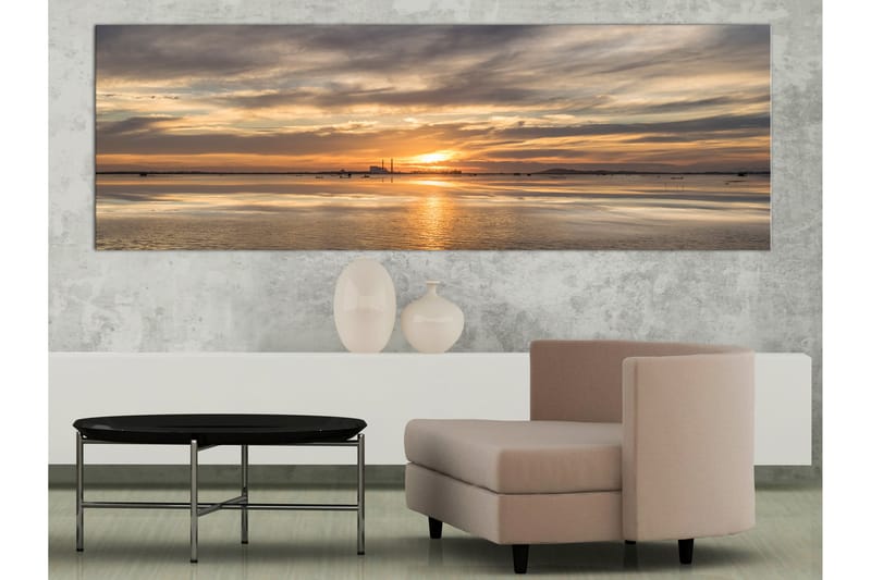 Tavle Cloudy Evening (1 Part) Narrow 135X45 - Artgeist sp. z o. o. - Innredning - Bilder & kunst - Lerretsbilder