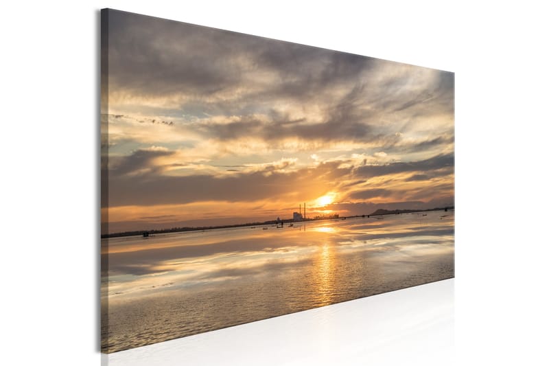 Tavle Cloudy Evening (1 Part) Narrow 135X45 - Artgeist sp. z o. o. - Innredning - Bilder & kunst - Lerretsbilder