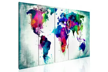 Tavle Colourful Chaos 225X90 - Artgeist sp. z o. o. - Innredning - Bilder & kunst - Lerretsbilder
