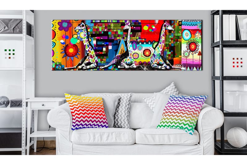 Tavle Colourful Savannah 120X40 - Artgeist sp. z o. o. - Innredning - Bilder & kunst - Lerretsbilder