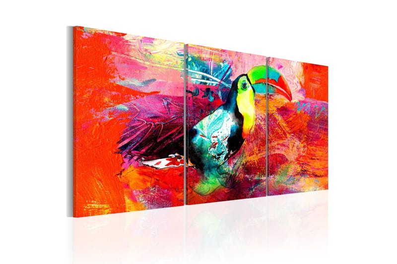 Tavle Colourful Toucan 120X60 - Artgeist sp. z o. o. - Innredning - Bilder & kunst - Lerretsbilder