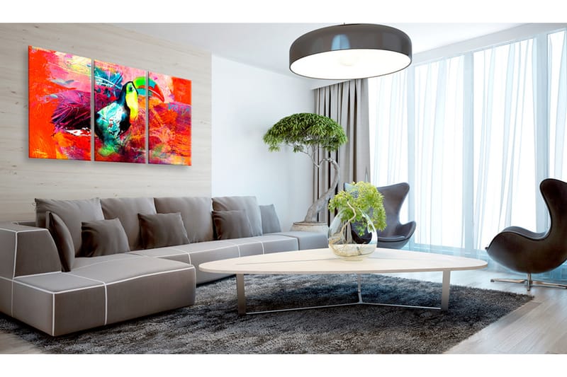 Tavle Colourful Toucan 60X30 - Artgeist sp. z o. o. - Innredning - Bilder & kunst - Lerretsbilder