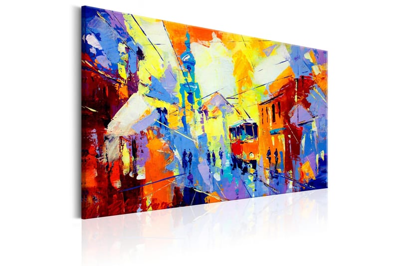 Tavle Colours Of The City 90X60 - Artgeist sp. z o. o. - Innredning - Bilder & kunst - Lerretsbilder