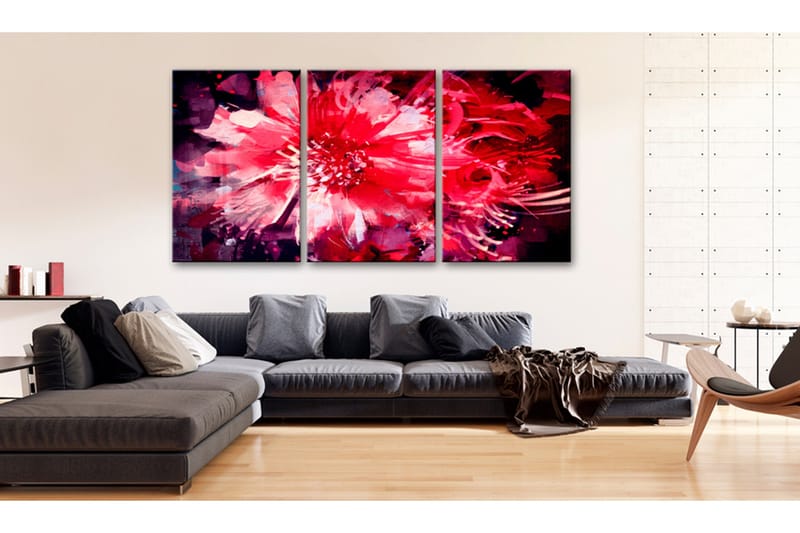 Tavle Crimson Flowers 120X60 - Artgeist sp. z o. o. - Innredning - Bilder & kunst - Lerretsbilder