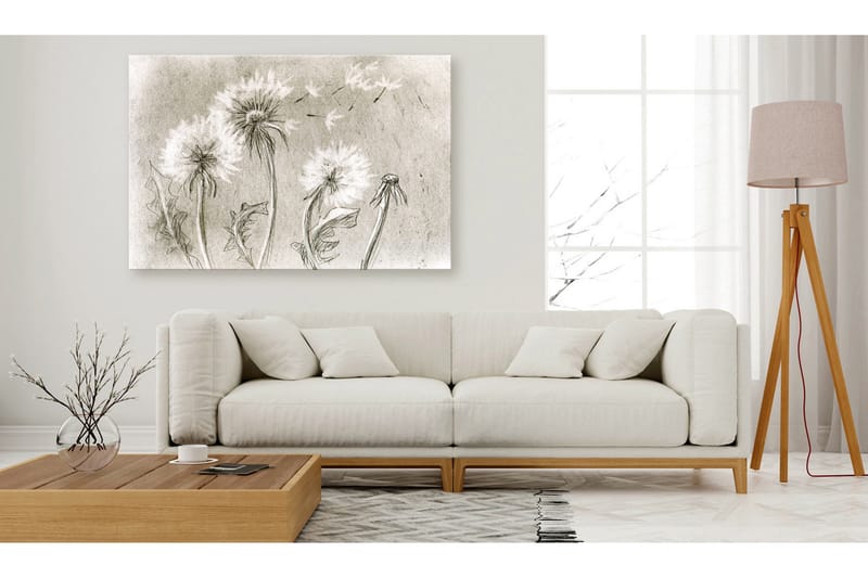 Tavle Dandelions (Pencil Artwork) 120X80, Artgeist sp. z o. o.