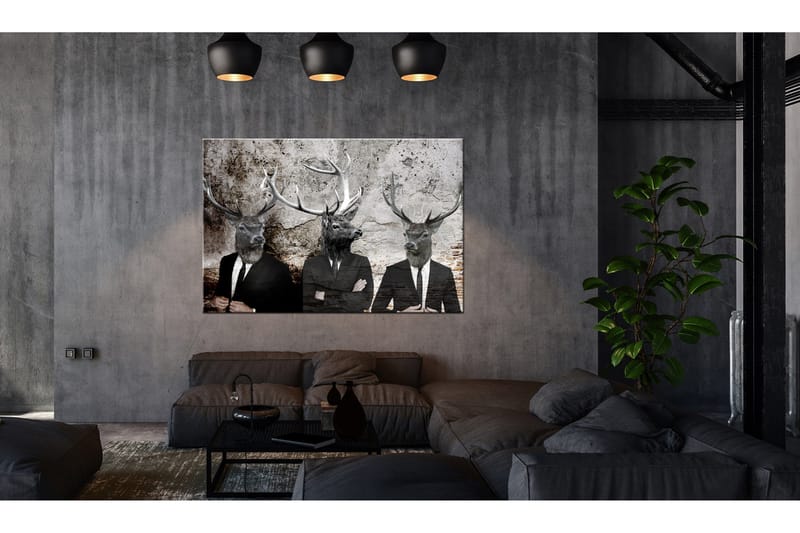 Tavle Deer In Suits 120X80, Artgeist sp. z o. o.