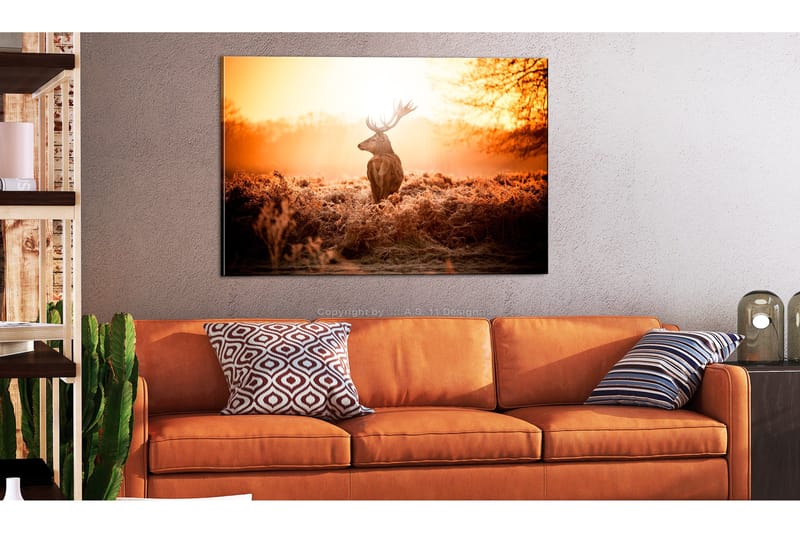 Tavle Deer In The Sun 90X60, Artgeist sp. z o. o.