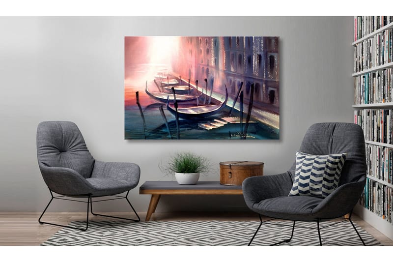 Tavle Early Morning In Venice 90X60 - Artgeist sp. z o. o. - Innredning - Bilder & kunst - Lerretsbilder