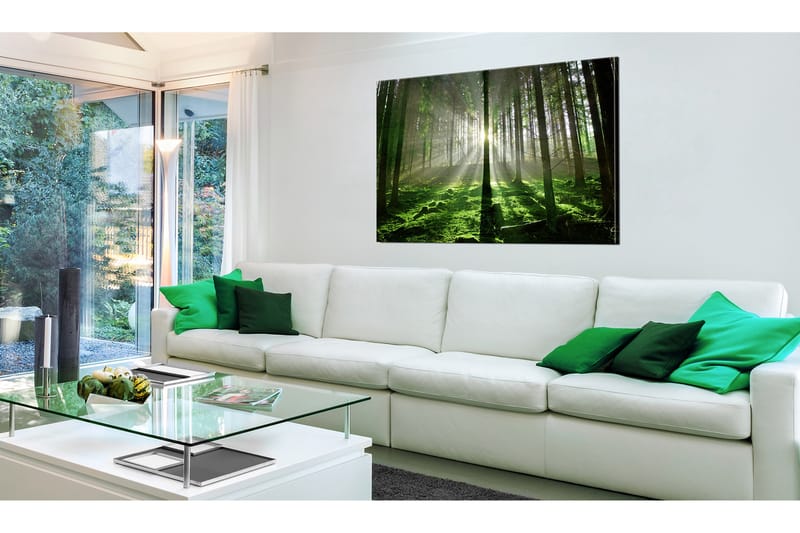 Tavle Emerald Forest Ii 120X80 - Artgeist sp. z o. o. - Innredning - Bilder & kunst - Lerretsbilder