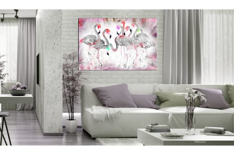 Tavle Flamingoes Family 90X60, Artgeist sp. z o. o.