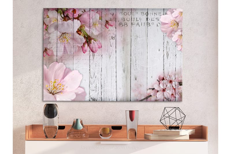 Tavle Flowers On Boards (1 Part) Wide 90X60, Artgeist sp. z o. o.