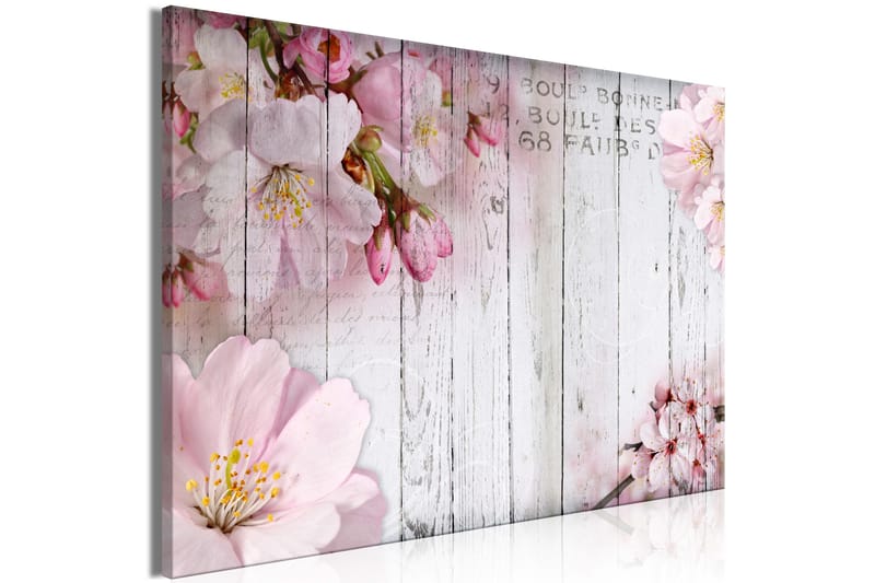 Tavle Flowers On Boards (1 Part) Wide 90X60 - Artgeist sp. z o. o. - Innredning - Bilder & kunst - Lerretsbilder