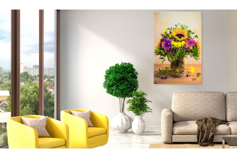 Tavle Flowery Charm 60X90 - Artgeist sp. z o. o. - Innredning - Bilder & kunst - Lerretsbilder