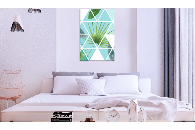 Tavle Geometric Palm (1 Part) Vertical 40X60, Artgeist sp. z o. o.
