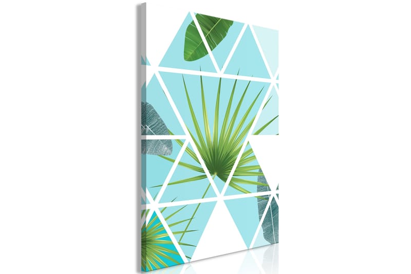 Tavle Geometric Palm (1 Part) Vertical 40X60 - Artgeist sp. z o. o. - Innredning - Bilder & kunst - Lerretsbilder