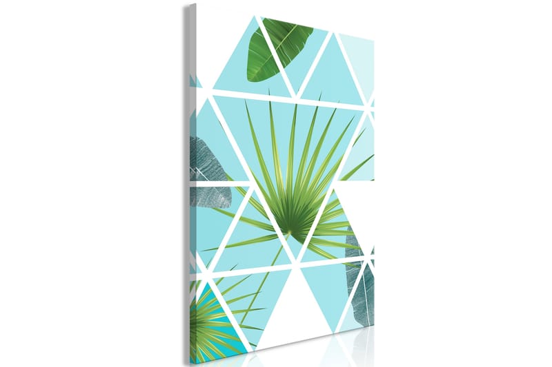 Tavle Geometric Palm (1 Part) Vertical 40X60 - Artgeist sp. z o. o. - Lerretsbilder
