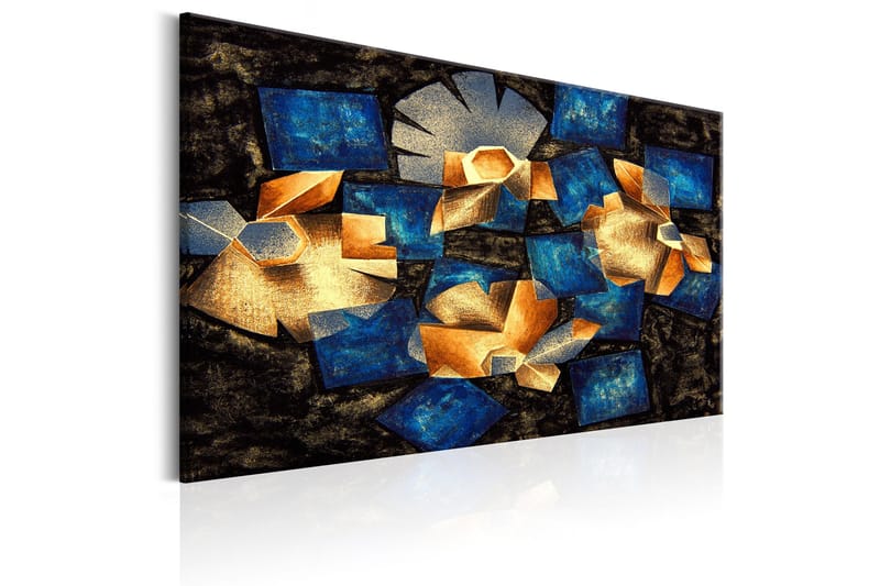 Tavle Geometrical Flowers 90X60 - Artgeist sp. z o. o. - Innredning - Bilder & kunst - Lerretsbilder