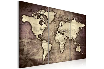 Tavle Golden Travels 90X60 - Artgeist sp. z o. o. - Innredning - Bilder & kunst - Lerretsbilder