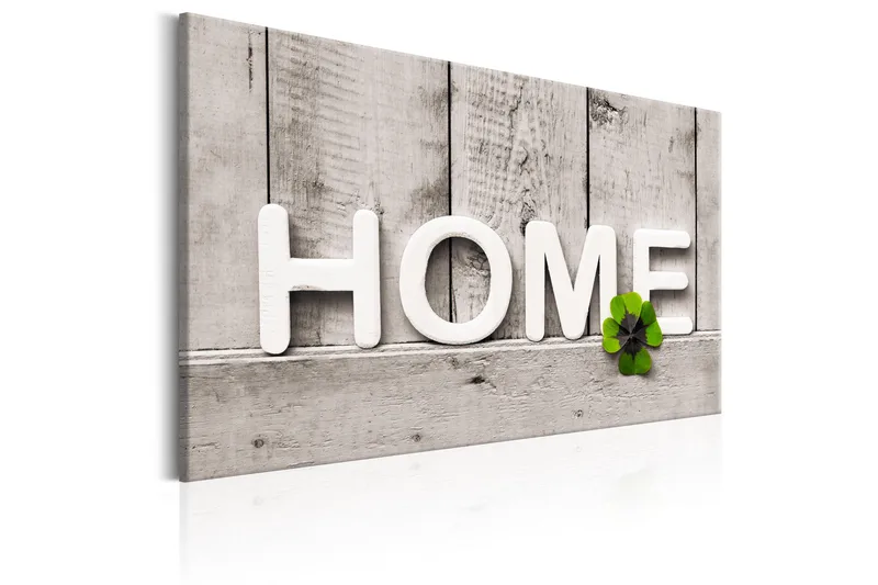 Tavle Happy Home 120X80 - Artgeist sp. z o. o. - Innredning - Bilder & kunst - Lerretsbilder