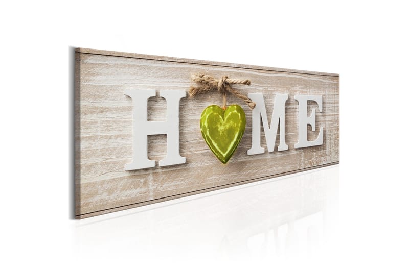 Tavle Home: Green 135X45 - Artgeist sp. z o. o. - Innredning - Bilder & kunst - Lerretsbilder