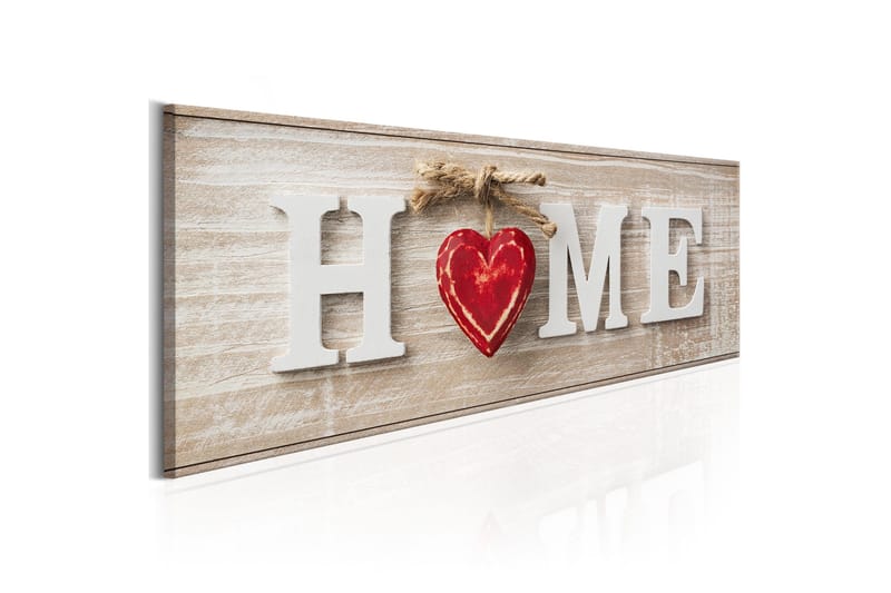 Tavle Home: Red 135X45 - Artgeist sp. z o. o. - Innredning - Bilder & kunst - Lerretsbilder
