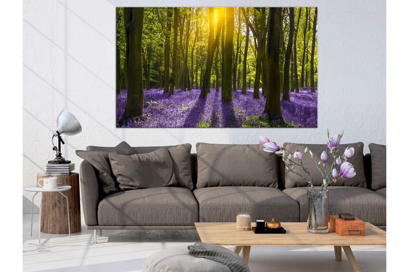 Tavle Hyacinth Field (1 Part) Narrow 150X50 - Artgeist sp. z o. o. - Innredning - Bilder & kunst - Lerretsbilder
