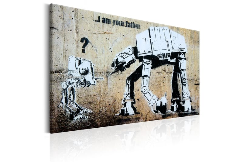 Tavle I Am Your Father By Banksy 90X60 - Artgeist sp. z o. o. - Innredning - Bilder & kunst - Lerretsbilder