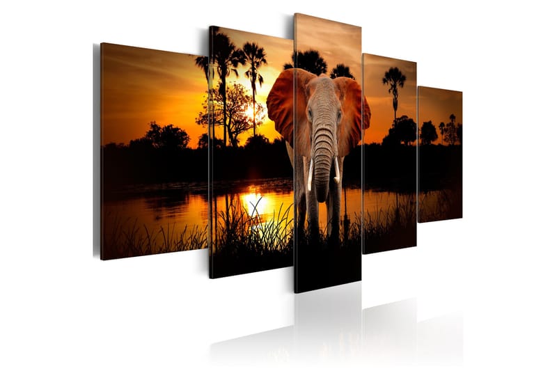 Tavle Lake Of The Setting Sun 100X50 - Artgeist sp. z o. o. - Innredning - Bilder & kunst - Lerretsbilder
