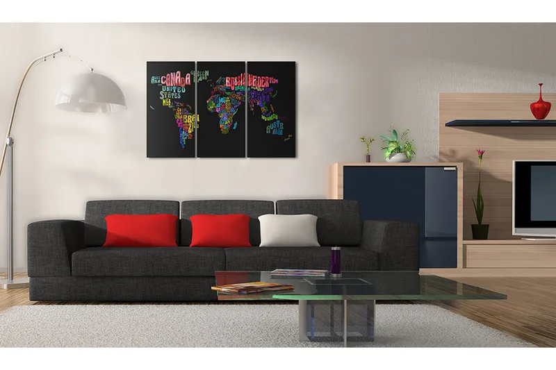 Tavle Landets Navn Triptych 90X60, Artgeist sp. z o. o.