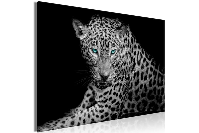 Tavle Leopard Portrait (1 Part) Wide 90X60 - Artgeist sp. z o. o. - Innredning - Bilder & kunst - Lerretsbilder
