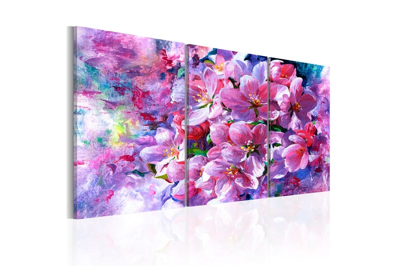 Tavle Lillac Flowers 60X30 - Artgeist sp. z o. o. - Innredning - Bilder & kunst - Lerretsbilder