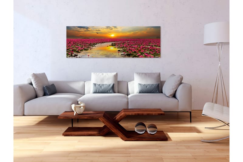 Tavle Lily Field (1 Part) Narrow 135X45 - Artgeist sp. z o. o. - Innredning - Bilder & kunst - Lerretsbilder