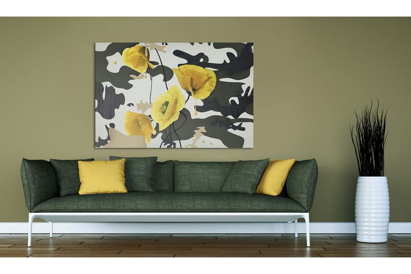 Tavle Malt Av Valmue Blomst 120X80 - Artgeist sp. z o. o. - Innredning - Bilder & kunst - Lerretsbilder