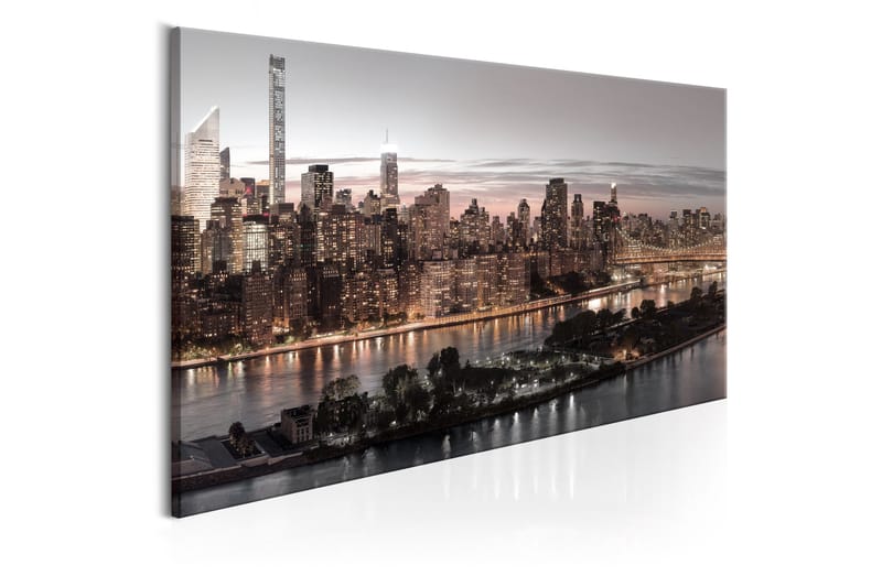 Tavle Manhattan At Twilight 120X60 - Artgeist sp. z o. o. - Innredning - Bilder & kunst - Lerretsbilder