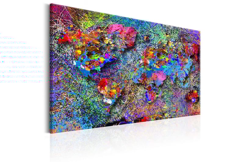 Tavle Map: Jackson Pollock Inspiration 120X80 - Artgeist sp. z o. o. - Innredning - Bilder & kunst - Lerretsbilder