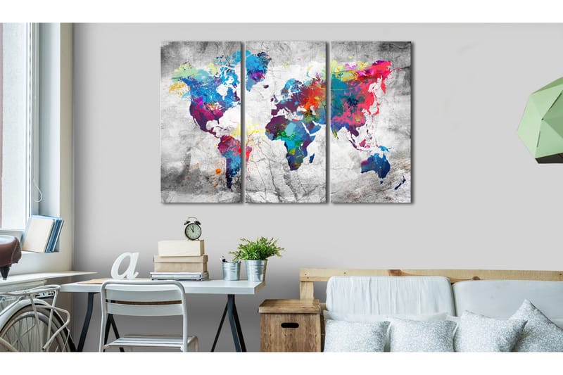 Tavle Maps: Grey Style 120X80, Artgeist sp. z o. o.