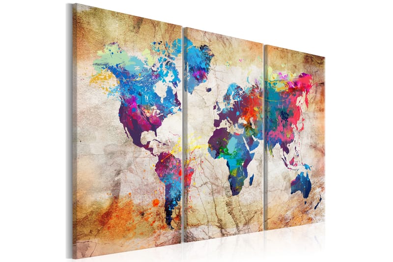 Tavle Maps: Urban Style 120X80 - Artgeist sp. z o. o. - Innredning - Bilder & kunst - Lerretsbilder