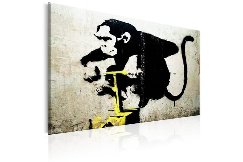 Tavle Monkey Detonator By Banksy 60X40 - Artgeist sp. z o. o. - Innredning - Bilder & kunst - Lerretsbilder