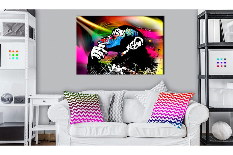 Tavle Monkey Disco 90X60 - Artgeist sp. z o. o. - Lerretsbilder