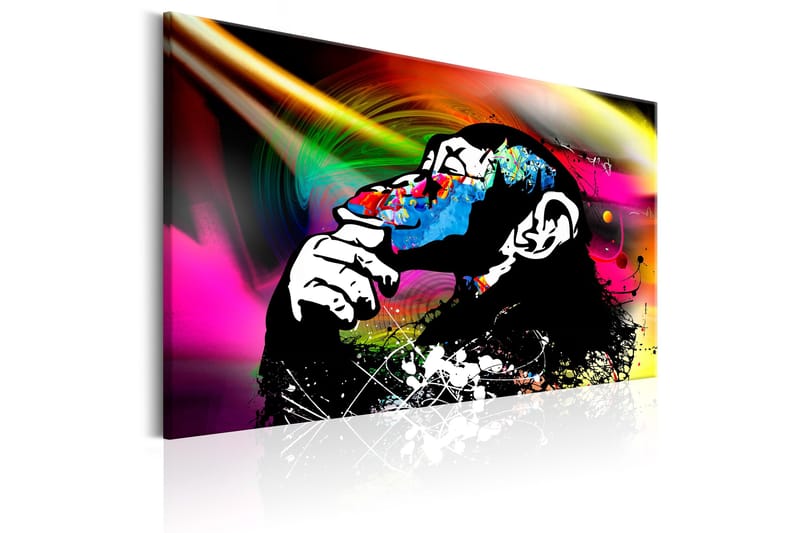 Tavle Monkey Disco 90X60 - Artgeist sp. z o. o. - Innredning - Bilder & kunst - Lerretsbilder