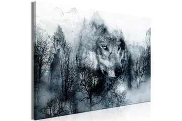Tavle Mountain Predator Wide Black And White 120X80 - Artgeist sp. z o. o. - Innredning - Bilder & kunst - Lerretsbilder