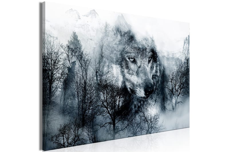 Tavle Mountain Predator Wide Black And White 120X80 - Artgeist sp. z o. o. - Innredning - Bilder & kunst - Lerretsbilder